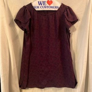 Flutter sleeve blouse